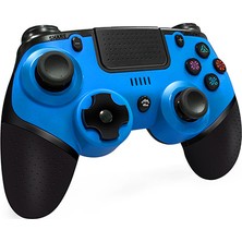 Snopy Rampage SG-RPS4 Plus Mavi Bluetooth Çift Titreşimli PS4-Gamepad Joypad