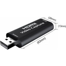 Gplus 4KVC200 4K HDMI Video Capture USB Görüntü Yakalama ve Canlı Yayın Kartı