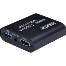 Gplus 4KVC400 4K HDMI USB 3.0 Çift Çıkışlı Video Capture With Audio Mic 3,5 mm Görüntü Yakalama Kartı