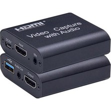 Gplus 4KVC400 4K HDMI USB 3.0 Çift Çıkışlı Video Capture With Audio Mic 3,5 mm Görüntü Yakalama Kartı