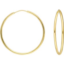 Glorria Altın 3 cm Halka Küpe