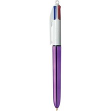 Bic 4 Colours Shine Gövde Tükenmez Kalem  Mor 12'li