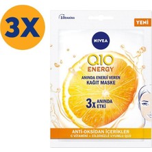 Nıvea Q10 Energy Kağıt Maske 1 Adet x 3