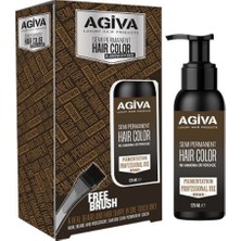 Agiva Erkek Jel Saç Boyası Kahverengi 125 ml X2