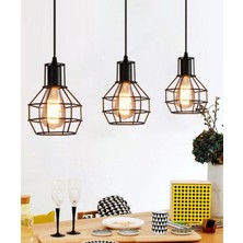 Etsylight Zara Sıralı Lüx 3   Salon, Antre, Koridor, Yemek Odası Avize