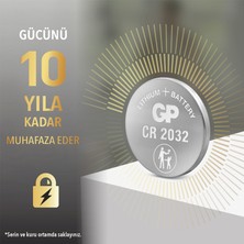 GP Tekli CR2032 3V Lityum Düğme Pil  (GPCR2032-U1)