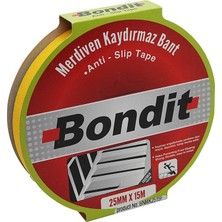 Bondit Merdiven Kaydırmaz Bant Fosforlu 25mm x 15mt.