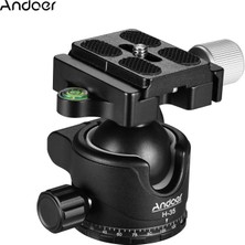 Andoer H-35 Panorama Tripod Top Kafa Ballhead Montaj