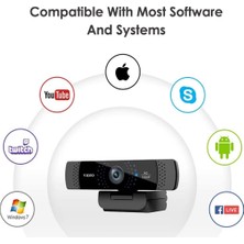 Viofo P800 Full HD Mikrofonlu Webcam Bilgisayar PC Kamerası