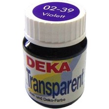 Deka 02-39 Transparent Cam Boyası Violett Mor 25 ml