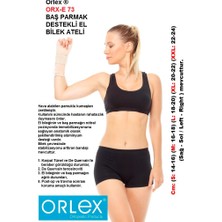 Orlex® Orx-E 73 ( Sol) Baş Parmak Destekli El Bilek Ateli (Hava Alan Pamuklu Kumaştan Üretilmiştir.)