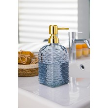 Ocean Kare Cam Sıvı Sabunluk  Füme 8 x 8 x 18 cm  490 ml