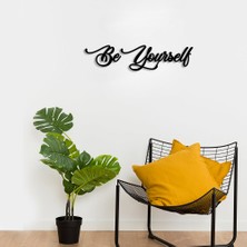 Mıgnatıs Be Yourself Duvar Oda Ev Aksesuarı Ahşap Tablo 50 x 11 cm