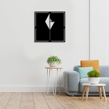 Mıgnatıs Geometrik Üçgenlerden Oluşmuş Lale Duvar Ev Aksesuarı Ahşap Tablo 50 x 50 cm