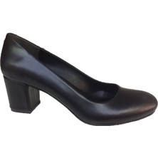 Elegan Küçük & Büyük Numara Siyah  Deri Rahat Ayakkabı