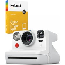 Polaroid Now Beyaz Instant Fotoğraf Makinesi ve 8'li Film Seti