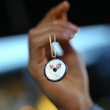 By Golden House Saat Kadran Kolye