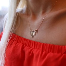 By Golden House Saçaklı Kolye