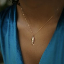 By Golden House Balık Kolye