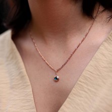 By Golden House Figaro Zincir ve Göz Kolye