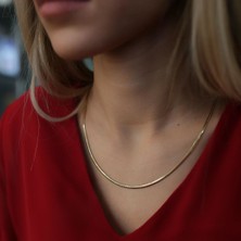 By Golden House Balık Sırtı Kolye