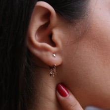 By Golden House Yıldız Saçak Küpe