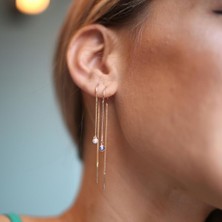 By Golden House Zincir Sallantılı Küpe