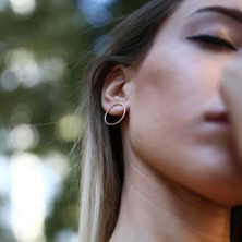 By Golden House Özel Tasarım Halka Küpe