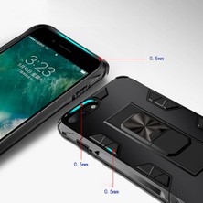 KZY Apple iPhone 12 Pro Kapak Standlı Mıknatıslı Tank Kılıf - Gri