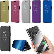 Smart Tech Samsung Galaxy A20 Aynalı Kapaklı Lüx Kılıf