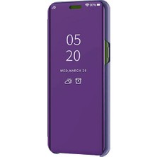 Smart Tech Samsung Galaxy M10 Aynalı Kapaklı Lüx Kılıf