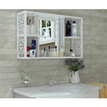 Remaks Terek Aynalı Banyo Dolabı Beyaz