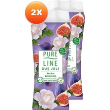 Pure Line Incir & Beyaz Gül Duş Jeli 400 ml 2'li Paket