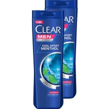 Clear Men Cool Sport Menthol Şampuan 350 ml 2'li Set