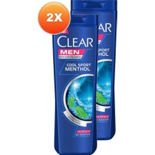 Clear Men Cool Sport Menthol Şampuan 350 ml 2'li Set