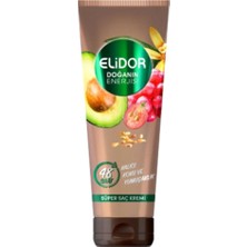 Elidor Doğanın Enerjisi Avokado ve Üzüm Çekirdeği Tüp Saç Kremi 200 ml 10'lu Paket