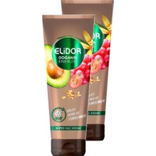 Elidor Doğanın Enerjisi Avokado ve Üzüm Çekirdeği Tüp Saç Kremi 200 ml 2'li Paket