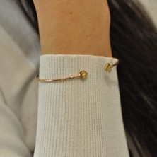 By Golden House Ikili Kalp Bilezik