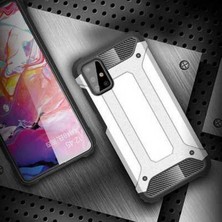 Case 4U Galaxy M31S Kılıf Kamera Korumalı Military Armor Çift Katmanlı Crash Silikon Kılıf Siyah