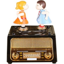 Hediyesahibi Nostaljik Radyo Görünümlü Müzik Kutusu