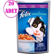 Felix Kuzu Etli Yaş Kedi Maması 100 gr 20 Adet