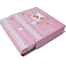 Nobbystar 15X21 100'LÜK Kutulu Kız Çocuk Bebek Albümü - Pembe