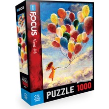 Blue Focus 1000 Parça Puzzle - Flyıng Balloons