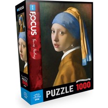 Blue Focus 1000 Parça Puzzle - İnci Küpeli Kız