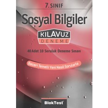 Bloktest Yayınları 7. Sınıf Sosyal Bilgiler Kılavuz Deneme