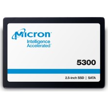 Micron 5300 Pro 960GB Sata 540-520MB/S 2.5 SSD MTFDDAK960TDS-1AW1ZABYY Sunucu Server Datacenter