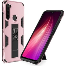 Caseart Xiaomi Redmi Note 8 Kapak Standlı Mıknatıslı Tank Kılıf - Rose Gold