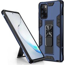 Caseart Samsung Galaxy Note 20 Kapak Standlı Mıknatıslı Tank Kılıf - Lacivert