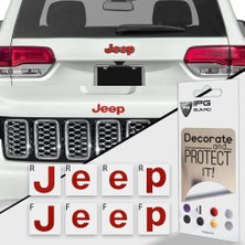 Ipg Jeep Grand Cherokee Ön ve Arka Jeep Amblem Sticker Set