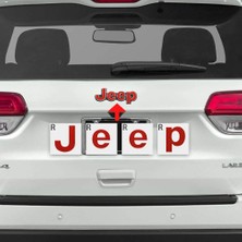 Ipg Jeep Grand Cherokee Ön ve Arka Jeep Amblem Sticker Set